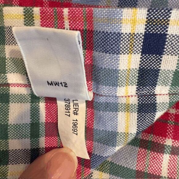 Vintage RALPH LAUREN Multicolor Madras Plaid Classic Button Down Men's Size XL - Picture 7 of 12